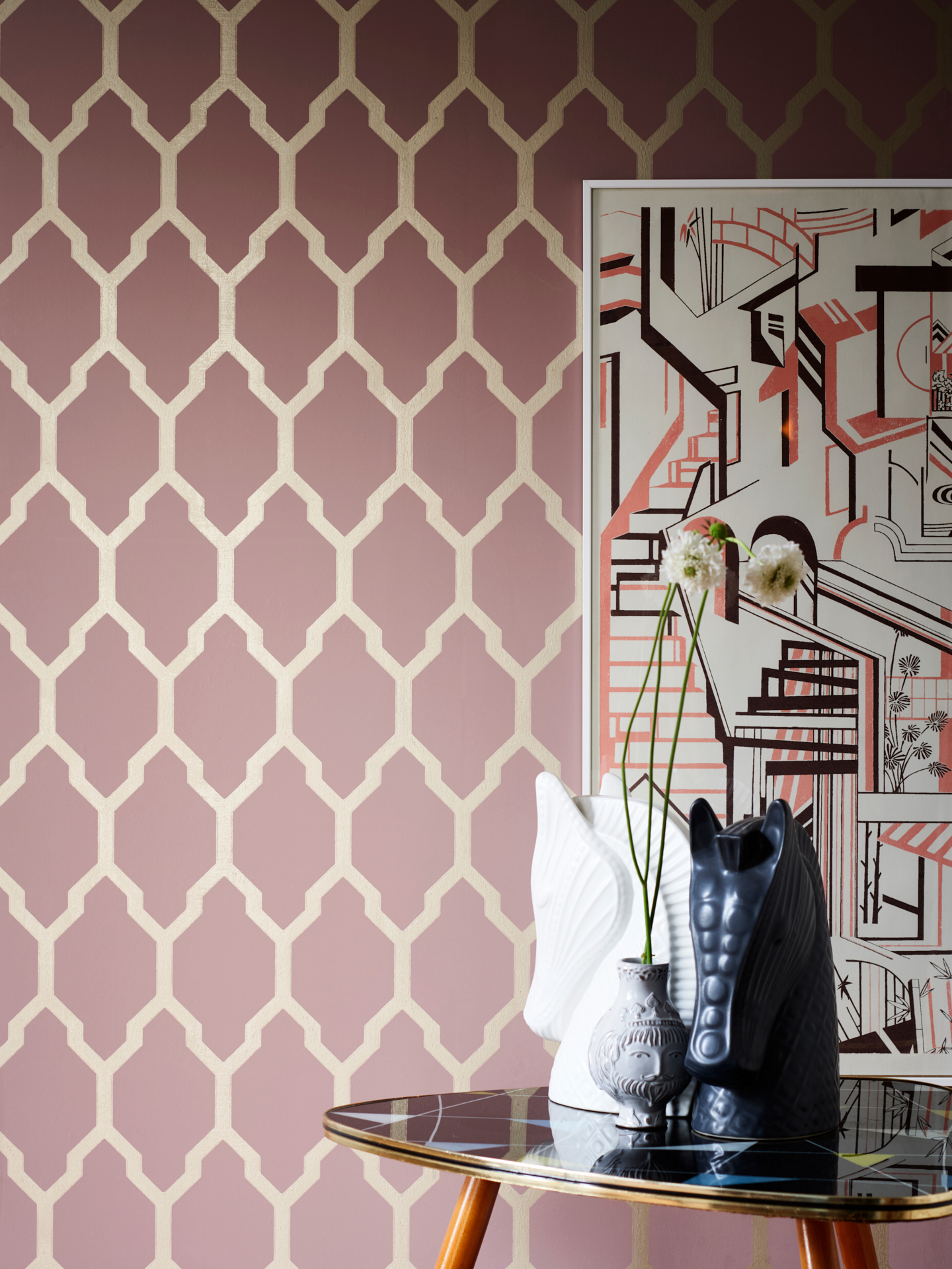 Обои Tessela, коллекция Metallic Wallpapers, Farrow & Ball